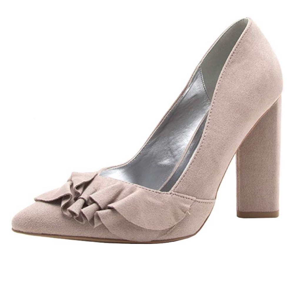 Quipid Faux Suede Ruffle Size 8.5 - Picture 2 of 6